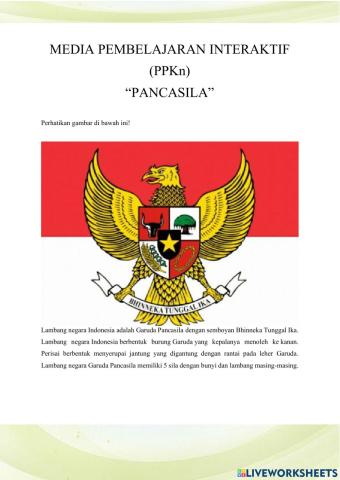 Media pembelajaran ppkn (PANCASILA)