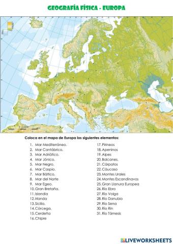 Geografía Física Europa