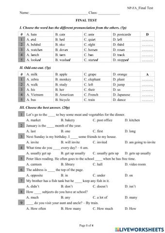 Npfa5 - final test