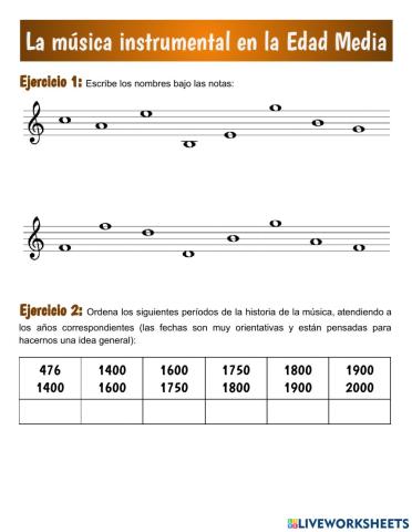 La música instrumental en la Edad Media