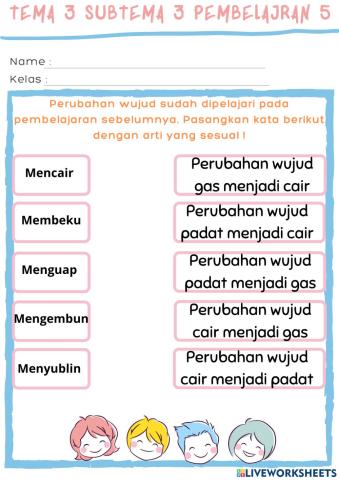 LKPD Tema 3 Subtema 3 Pembelajaran 5