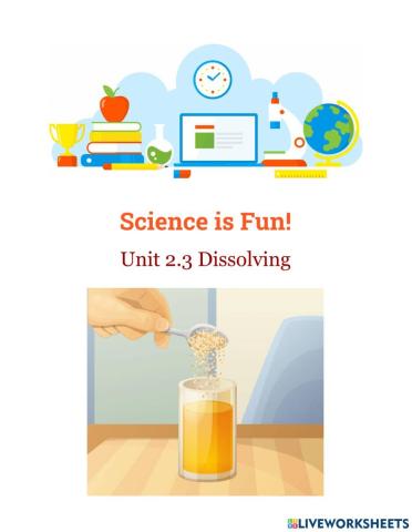 Unit 2.3 Dissolving