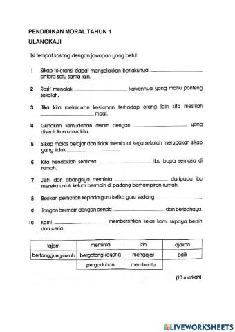 Ulangkaji Pendidikan Moral