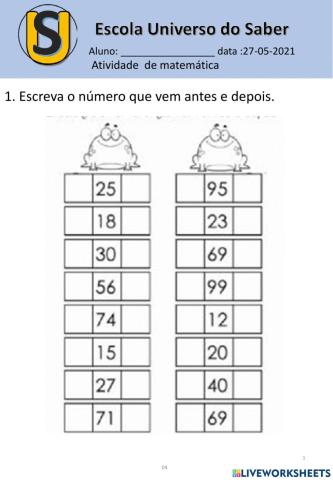 Atividade de matemática-Adição