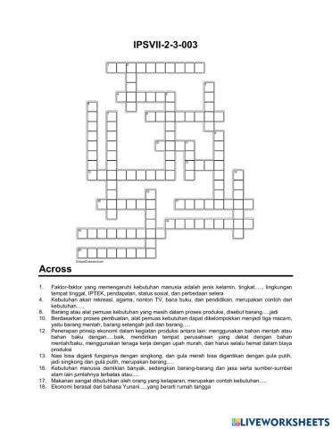 Crossword Ips A-3