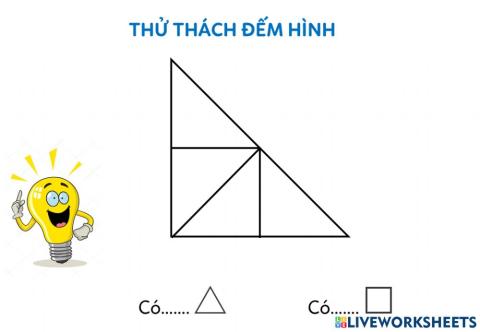 Thử thách đếm hình 2 sao