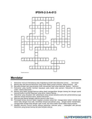 Crossword Ips A-13