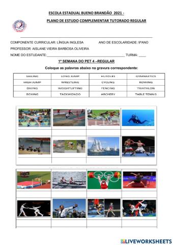 Pet 4 -9ºano atividade complementar