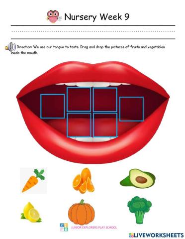 Nursery Summative Assessment Week 9