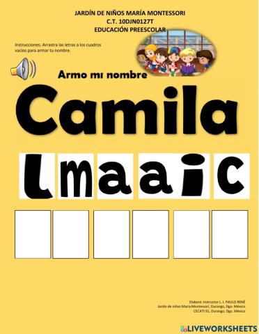 Armo ni nombre Camila