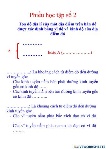 Phiếu học tập số 2