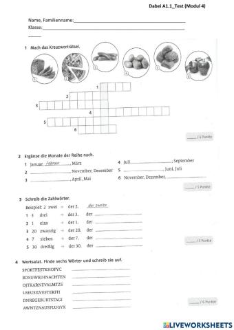 Dabei A1.1. Test (Modul 4)