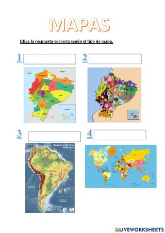 Tipos de mapas