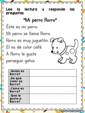 Mi perro Rorro