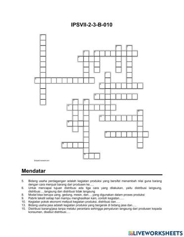 Crossword Ips B-10