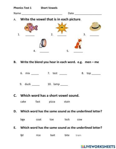 Short Vowels