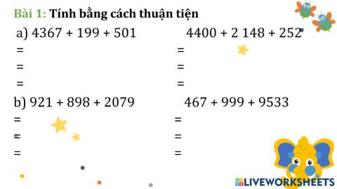 Tính chất kết hợp của phép cộng