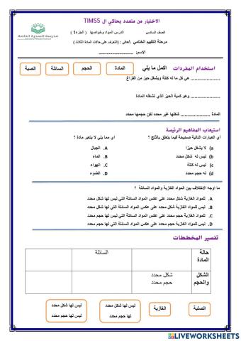 المادة وخواصها : الجزء الأول