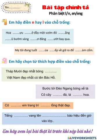 Chính tả Cuộc họp của chữ viết