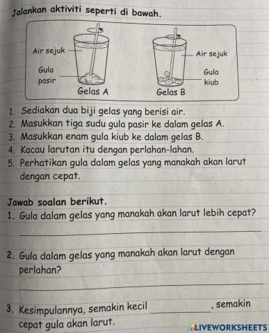 Bahan larut lebih cepat - No 3