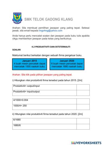 4.2 produktiviti dan eksternaliti