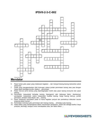 Crossword Ips C-2