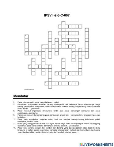 Crossword Ips C-7