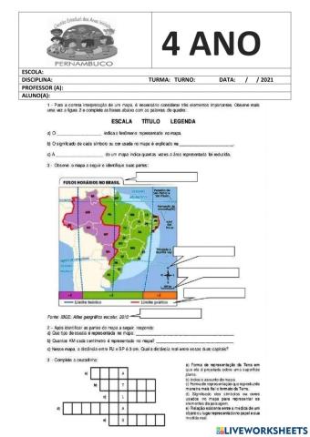 Elementos de um mapa