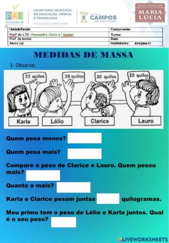 Medida de massa