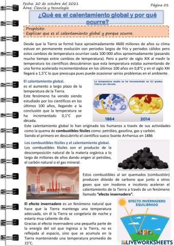 ¿Qué es el calentamiento global y por qué ocurre?