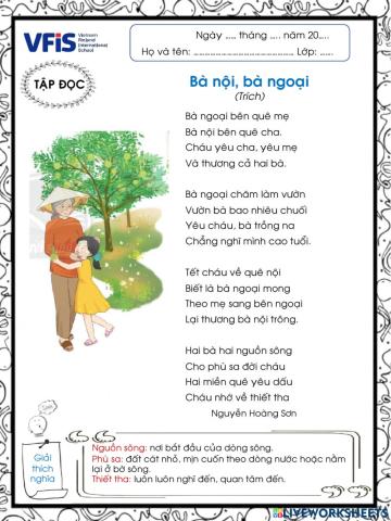 Vietnamese Week 7  - Đọc 2