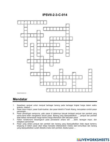 Crossword Ips C-14