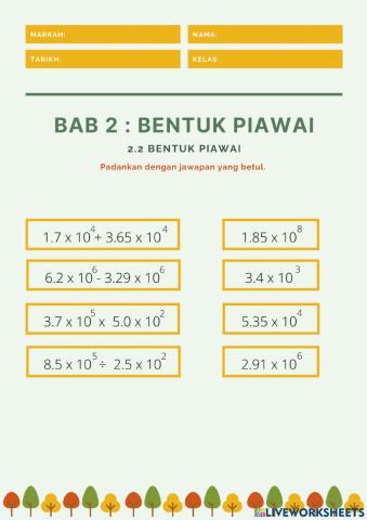 2.2 Bentuk Piawai