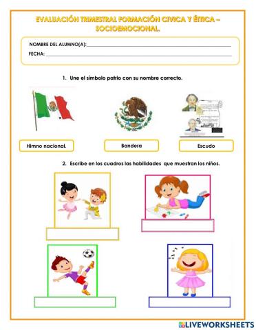 Evaluación trimestral formación