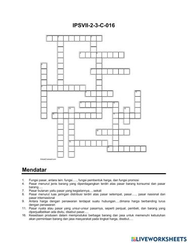 Crossword Ips C-16