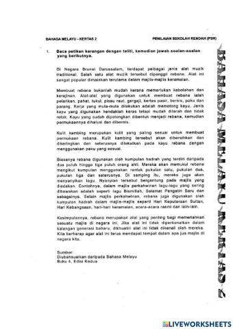 Bahasa Melayu Kertas 2 Tahun 2015 Fahaman