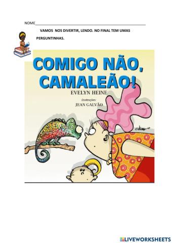 Leitura - comigo não camaleão!