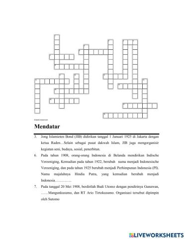 Crossword IPS Bagian C Ke 47