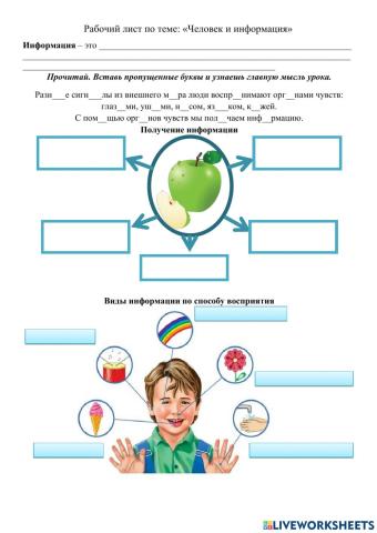 Человек и информация