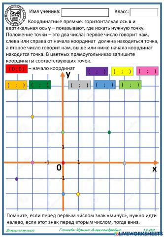 Координаты точек