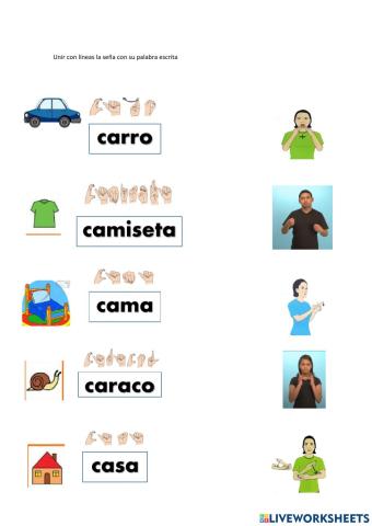 VOCABULARIO LETRA c