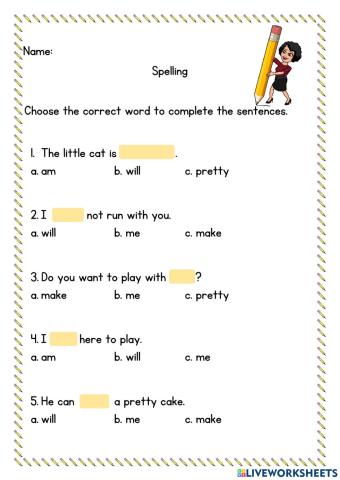 Sight words 6