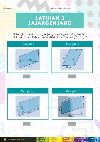 Lw jajargenjang & belah ketupat