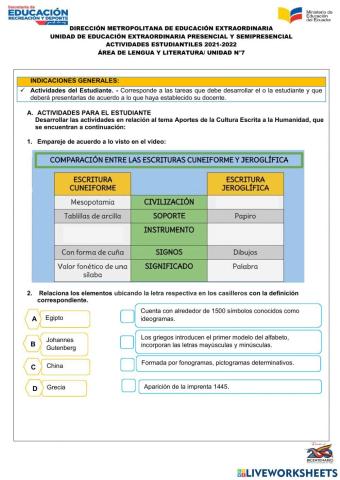 Escritura antigua