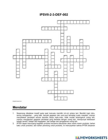 Crossword Ips DEF-2