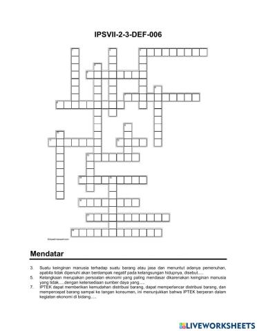 Crossword Ips DEF-6