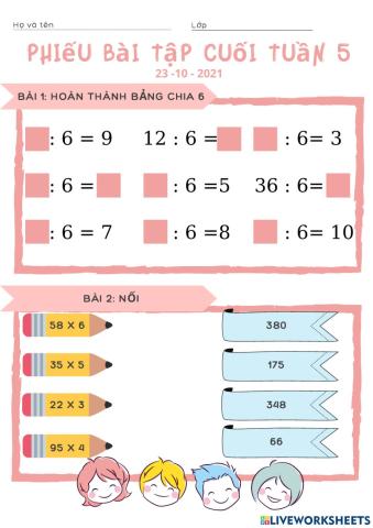 Bài tập cuối tuần 5