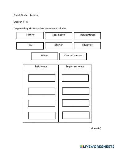 Revision Chapter 4 - 6