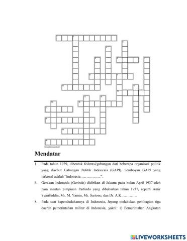 Crossword IPS Bagian C Ke 57