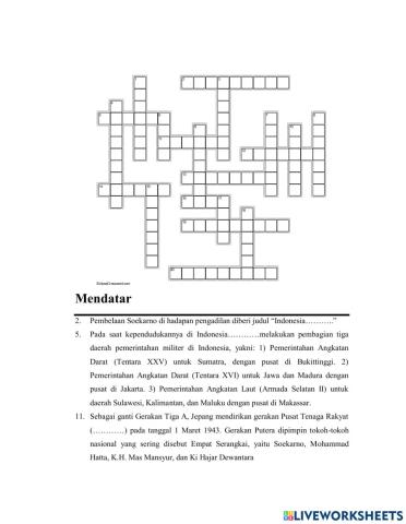 Crossword IPS Bagian C Ke 59